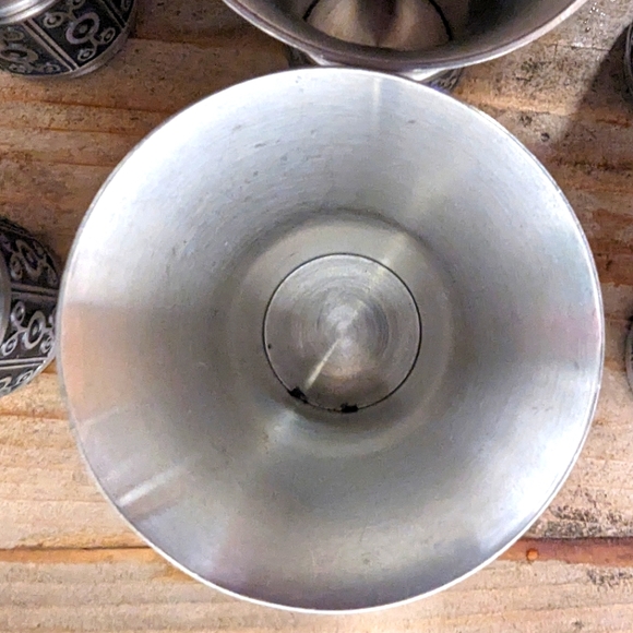 Haugrud Pewter Pitcher with Stopper and 6 Cups , Norway - Picture 3 of 5